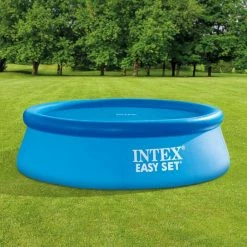 Bâche à Bulles Intex Pour Piscine Ronde Ø 2,44 M -Bleu Piscine bache a bulle pour piscines rondes 2 44m intex 28010 2