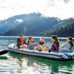 Set Bateau Gonflable 5 Places Intex Excursion 5 -Bleu Piscine bateau intex excursion 8