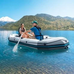 Set Bateau Gonflable 3 Places Intex Mariner 3 (rames Et Gonfleur Inclus) -Bleu Piscine bateau intex mariner 6