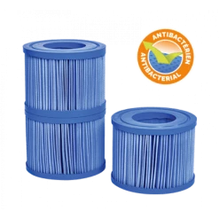 Bloc Pour Cartouche + 1 Cartouche Antibactérienne De Spa Netspa -Bleu Piscine cartouche bacti stop