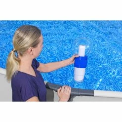 Diffuseur Flottant Bestway LED Solar Sphere Pour Pastilles Ø 7,6 Cm -Bleu Piscine diffuseur led bestway 6