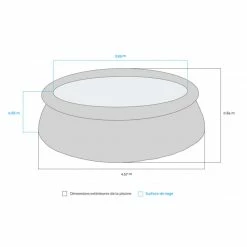 Piscine Autoportante Intex Easy Set 4,57 X 0,84 M 7 Piscine Autoportante Intex Easy Set 4,57 X 0,84 M -Bleu Piscine dimensions piscine autoportante easy set 4 57 x 0 84 m intex 28158np