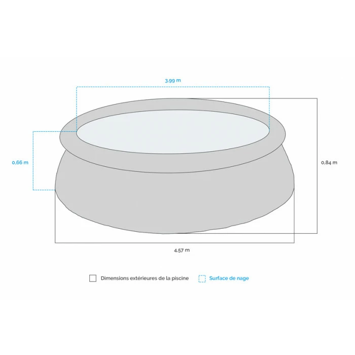Piscine Autoportante Intex Easy Set 4,57 X 0,84 M 4 Piscine Autoportante Intex Easy Set 4,57 X 0,84 M – Image 4