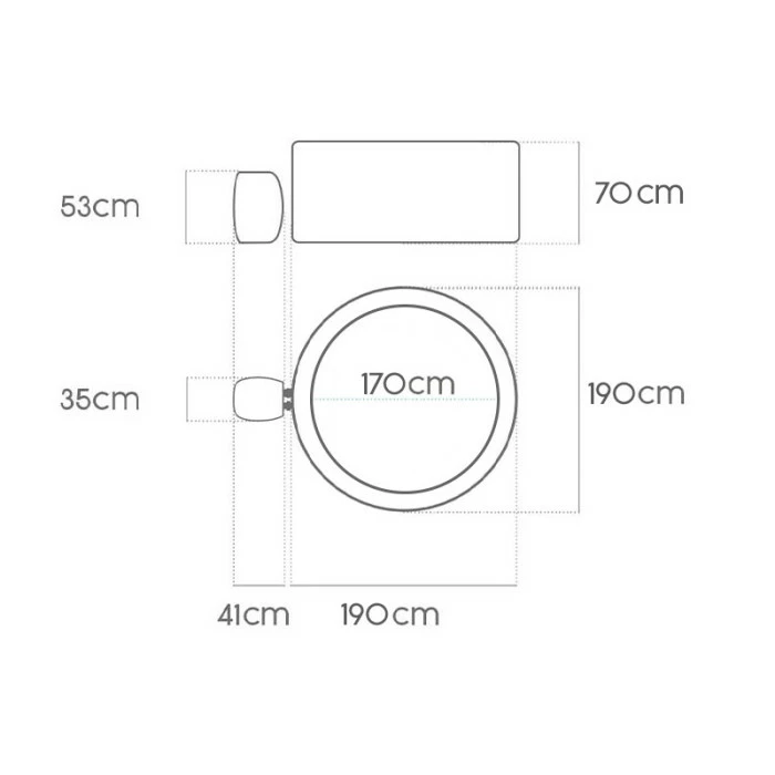 Spa Semi-rigide Bestway Lay-Z Spa TORONTO AirJet Plus 7 Places 2 Spa Semi-rigide Bestway Lay-Z Spa TORONTO AirJet Plus 7 Places – Image 2