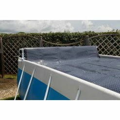 Enrouleur De Bâche à Bulles Pour Piscine En Bois Ubbink Xtra -Bleu Piscine enrouleur xtra ambiance piscine ubbink