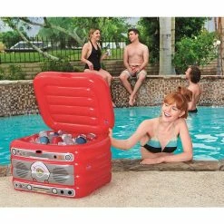 Glacière Gonflable Bestway Fashion Décor Radio 10 Glacière Gonflable Bestway Fashion Décor Radio -Bleu Piscine glaciere gonflable fashion decor radio bestway 5