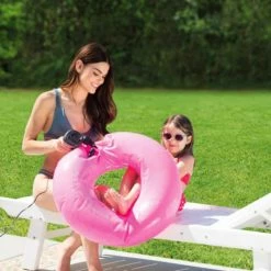 Gonfleur électrique 12/220 V Intex -Bleu Piscine gonfleur electrique 12 220v intex 4