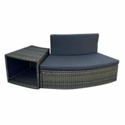 Entourage Rotin Pour Spa Bestway Lay-Z-Spa Ø 200 Cm - Gris Anthracite -Bleu Piscine habillage de spa rond bestway 4 pieces 17424 11941750 31631766 1140x1140 2