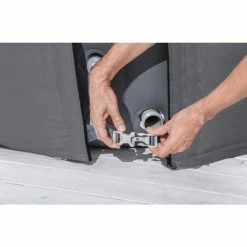 Couverture Thermique Pour Spa Rond Bestway Ø 180 X H 66 Cm -Bleu Piscine housse thermique ronde energysense 180 m x 66 cm pour spa gonflable lay z spa 3