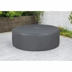 Couverture Thermique Pour Spa Rond Bestway Ø 196 X H 71 Cm -Bleu Piscine housse thermique ronde energysense 196 m x 71 cm pour spa gonflable lay z spa 1