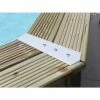 Kit De 8 Pièces Finition Margelles 135° Ubbink Alu Piscine Bois Octogonale