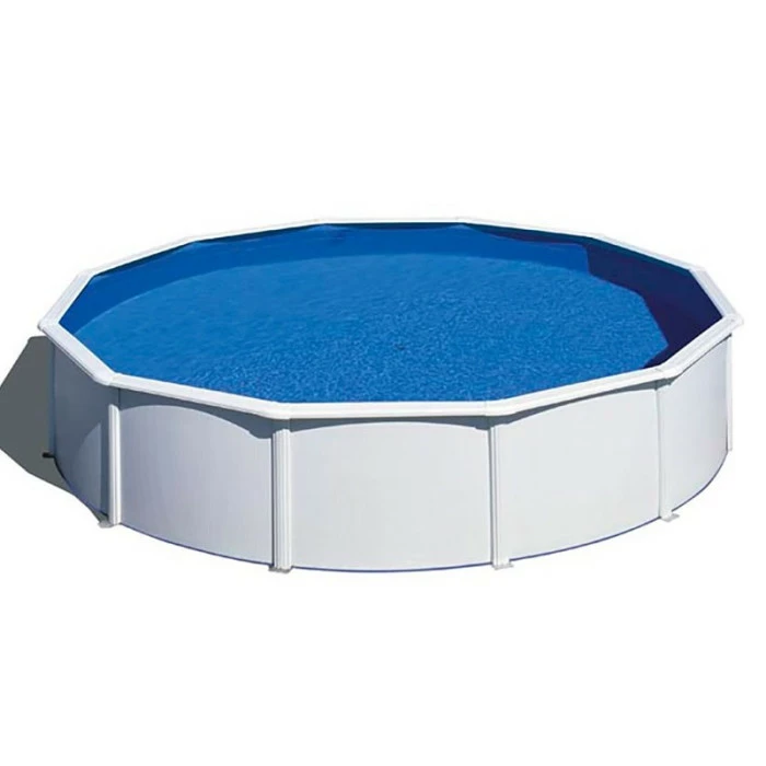 GRE Piscine Ronde Acier Gré Fidji - 5,50 X 1,20 M 1 GRE Piscine Ronde Acier Gré Fidji - 5,50 X 1,20 M
