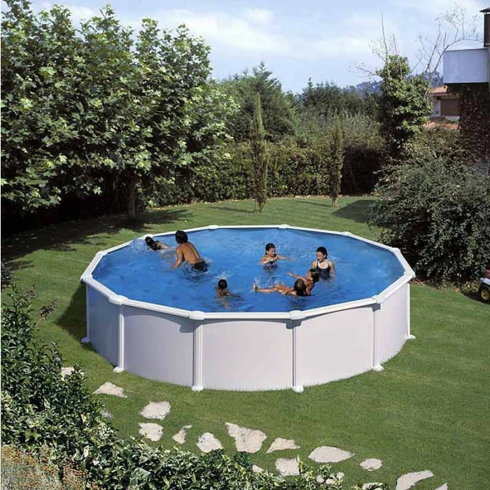GRE Piscine Ronde Acier Gré Atlantis - Ø 5,50 X 1,30 M 2 GRE Piscine Ronde Acier Gré Atlantis - Ø 5,50 X 1,30 M – Image 2