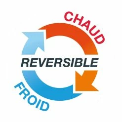 Pompe à Chaleur Poolex Nano Action Reversible 3 KW - Piscine < 20 M³ -Bleu Piscine logo reversible