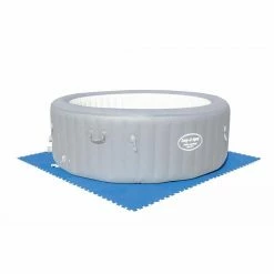 Lot De 9 Tapis De Sol Pour Piscine Ou Spa Bestway 50 X 50 Cm -Bleu Piscine lot de 8 tapis de protection bestway 58220 2 1