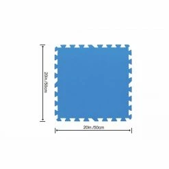 Lot De 9 Tapis De Sol Pour Piscine Ou Spa Bestway 50 X 50 Cm -Bleu Piscine lot de 8 tapis de protection bestway 58220 4 1