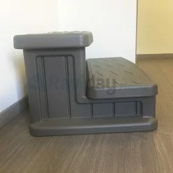 Marche-pied Pour Spa Gonflable Couleur Taupe -Bleu Piscine marche pied spa cotel