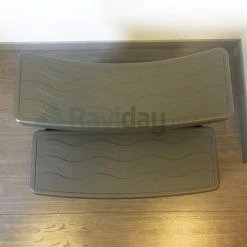 Marche-pied Pour Spa Gonflable Couleur Taupe -Bleu Piscine marche pied spa dessus1