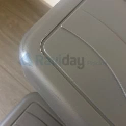 Marche-pied Pour Spa Gonflable Couleur Taupe -Bleu Piscine marche pied spa detail