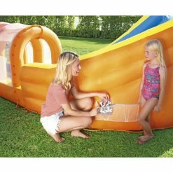 Méga Aire De Jeux Avec Pataugeoire Bestway Hurricane Tunnel Blast -Bleu Piscine mega aire de jeux avec pataugeoire bestway hurricane tunnel blast 2 min