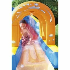 Méga Aire De Jeux Avec Pataugeoire Bestway Hurricane Tunnel Blast -Bleu Piscine mega aire de jeux avec pataugeoire bestway hurricane tunnel blast 3 min