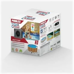 Pompe à Chaleur Poolex Nano Action Reversible 3 KW - Piscine < 20 M³ -Bleu Piscine nano action reversible carton box