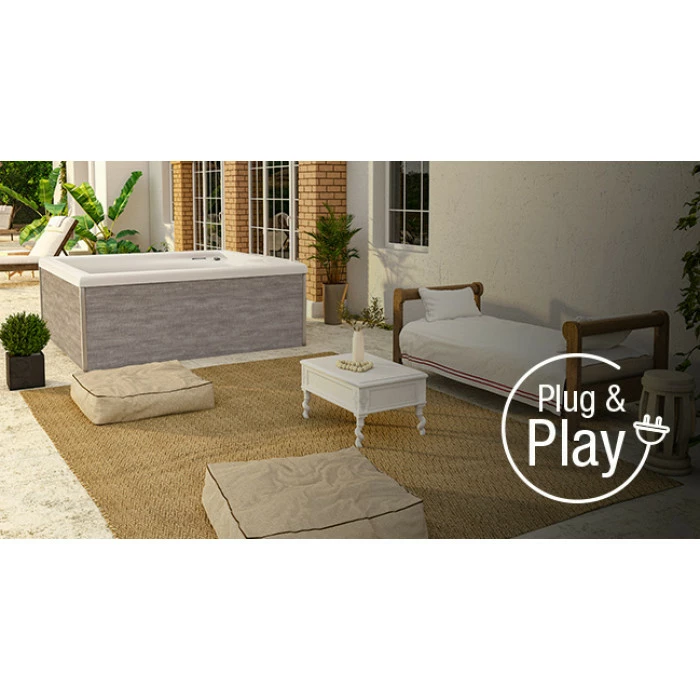 Spa Acrylique NetSpa Square 5 Personnes 6 Spa Acrylique NetSpa Square 5 Personnes – Image 6