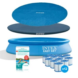Pack Piscine Autoportée Intex Easy Set 3,05 X 0,61 M + épurateur 1 M³/h + Essentiels 1 Pack Piscine Autoportée Intex Easy Set 3,05 X 0,61 M + épurateur 1 M³/h + Essentiels
