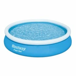 Piscine Autoportée Bestway Fast Set 3,66 X 0,76 M + Épurateur à Cartouche -Bleu Piscine piscine autoportee bestway fast set 366 x 76 cm