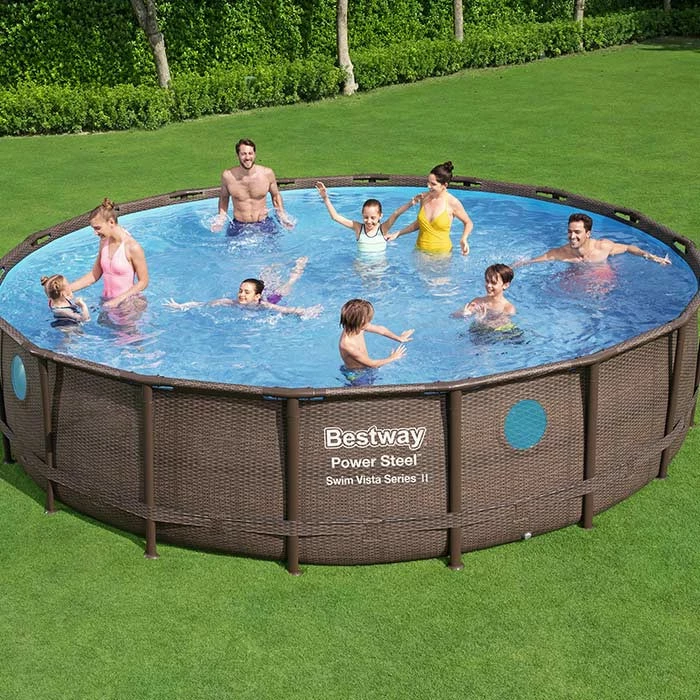 Piscine Tubulaire Ronde Bestway Power Steel Swim Vista 5,49 X 1,22 M 4 Piscine Tubulaire Ronde Bestway Power Steel Swim Vista 5,49 X 1,22 M – Image 4