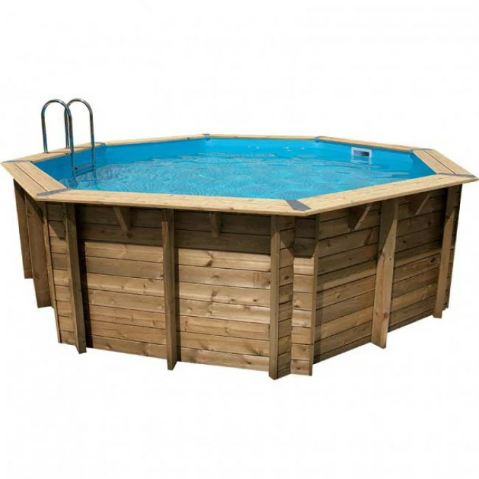 Piscine En Bois Octogonale Ubbink Océa 5,80 X 1,30 M - Liner Bleu 1 Piscine En Bois Octogonale Ubbink Océa 5,80 X 1,30 M - Liner Bleu