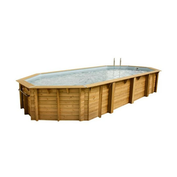 Piscine En Bois Octogonale Ubbink Océa 8,60 X 4,70 X 1,30 M - Liner Gris 1 Piscine En Bois Octogonale Ubbink Océa 8,60 X 4,70 X 1,30 M - Liner Gris