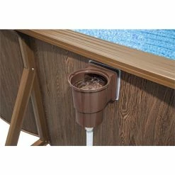 Piscine En Acier Bestway Hydrium Effet Bois - 7,30 X 3,60 X 1,30 M -Bleu Piscine piscine hors sol acier ovale 730 m x 360 m x 130 m hydrium skimmer