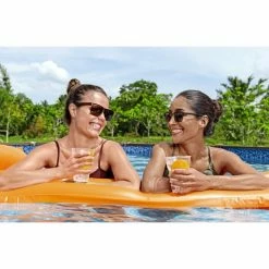 Piscine En Acier Bestway Hydrium Effet Bois Ø 4,90 X H 1,30 M -Bleu Piscine piscine hors sol acier ronde 488 x 130 m hydrium 2