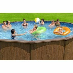 Piscine En Acier Bestway Hydrium Effet Bois Ø 5,50 X H 1,30 M 13 Piscine En Acier Bestway Hydrium Effet Bois Ø 5,50 X H 1,30 M -Bleu Piscine piscine hors sol acier ronde 549 x 130 m hydrium 3