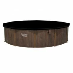 Piscine En Acier Bestway Hydrium Effet Bois Ø 5,50 X H 1,30 M 15 Piscine En Acier Bestway Hydrium Effet Bois Ø 5,50 X H 1,30 M -Bleu Piscine piscine hors sol acier ronde 549 x 130 m hydrium 4