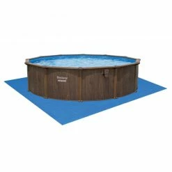Piscine En Acier Bestway Hydrium Effet Bois Ø 5,50 X H 1,30 M 16 Piscine En Acier Bestway Hydrium Effet Bois Ø 5,50 X H 1,30 M -Bleu Piscine piscine hors sol acier ronde 549 x 130 m hydrium 5