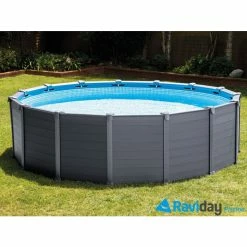 Piscine Tubulaire Ronde Intex Graphite 4.78 X 1.24 M -Bleu Piscine piscine intex graphite 28382fr 2
