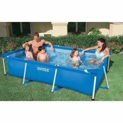 Piscine Tubulaire Intex MetalFrame Junior 3 X 2 X 0,75 M -Bleu Piscine piscine intex metalframe junior 3 00 x 2 00 x 0 75 m 2 1
