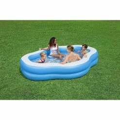 Piscine Gonflable Bestway Splash View Avec Sièges Et Hublot -Bleu Piscine piscine splash view bestway ambiance