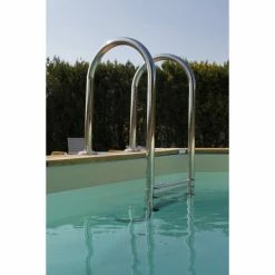 Piscine En Bois Octogonale Ubbink Azura 4,90 X 3,55 X 1,30 M - Liner Beige -Bleu Piscine piscine ubbink azura 490 355 130 beige 3