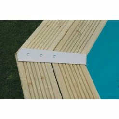 Piscine En Bois Octogonale Ubbink Azura 6,10 X 4 X 1,20 M - Liner Bleu -Bleu Piscine piscine ubbink azura 610 400 120 bleu 4