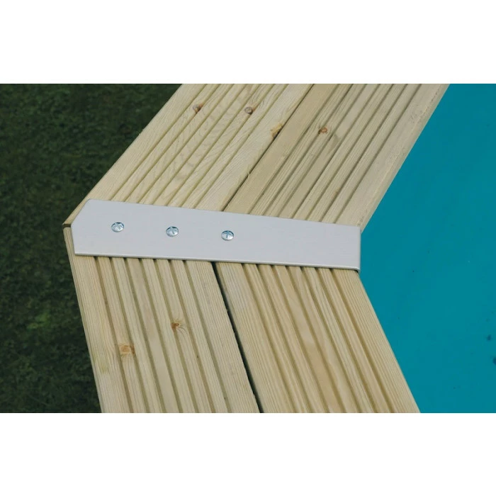 Piscine En Bois Octogonale Ubbink Azura 6,10 X 4 X 1,20 M - Liner Beige 4 Piscine En Bois Octogonale Ubbink Azura 6,10 X 4 X 1,20 M - Liner Beige – Image 4