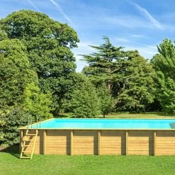 Piscine Weva Procopi En Bois 8 X 4 M 14 Piscine Weva Procopi En Bois 8 X 4 M -Bleu Piscine piscine procopi 8 x 4 ambiance 2 min