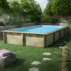 Piscine Weva Procopi En Bois 8 X 4 M 13 Piscine Weva Procopi En Bois 8 X 4 M -Bleu Piscine piscine procopi 8 x 4 ambiance 3 min
