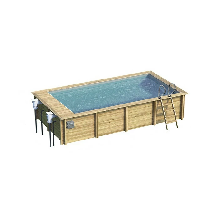 Piscine Urbaine XL Procopi En Bois 6,5 X 3,5 M - Couverture Automatique 1 Piscine Urbaine XL Procopi En Bois 6,5 X 3,5 M - Couverture Automatique