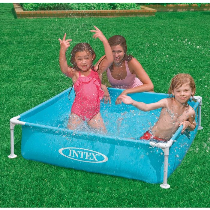 Piscinette Intex Metal Frame Junior Bleu 2 Piscinette Intex Metal Frame Junior Bleu – Image 2