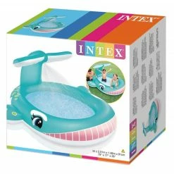 Piscinette Fontaine Baleine Intex 8 Piscinette Fontaine Baleine Intex -Bleu Piscine piscinette baleine carton min