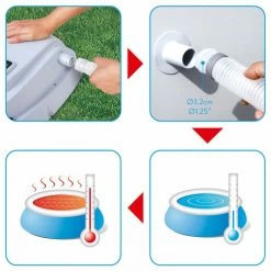 Rechauffeur D'eau électrique Pour Piscine Bestway -Bleu Piscine rechauffeur electrique bestway pour piscine 58259 4