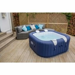 Lot De 2 Repose-têtes Pour Spa Gonflable Bestway -Bleu Piscine repose tete spa gonflable bestway 4 1 1